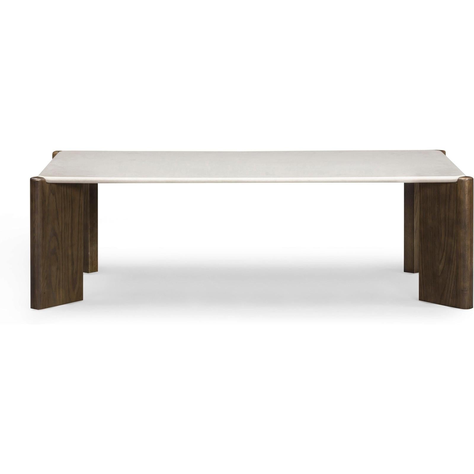 TOV Furniture Restis Cream Quartz Coffee Table