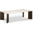 TOV Furniture Restis Cream Quartz Coffee Table