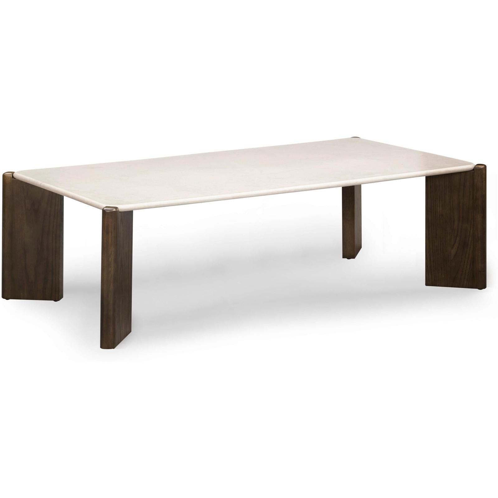 TOV Furniture Restis Cream Quartz Coffee Table