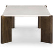 TOV Furniture Restis Cream Quartz Coffee Table