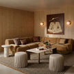 TOV Furniture Restis Cream Quartz Coffee Table