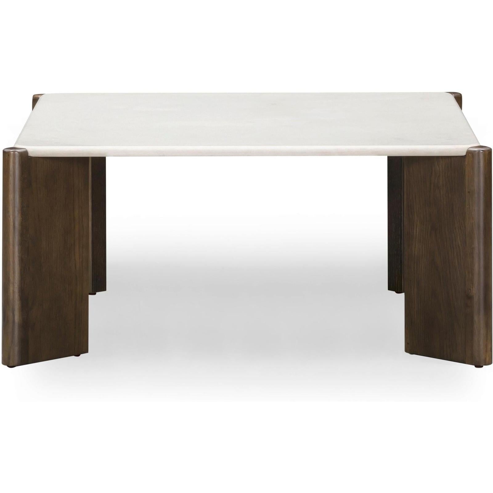 TOV Furniture Restis Cream Quartz Coffee Table