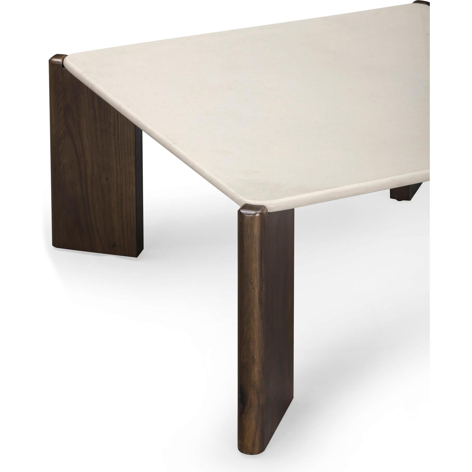 TOV Furniture Restis Cream Quartz Coffee Table