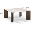 TOV Furniture Restis Cream Quartz Coffee Table