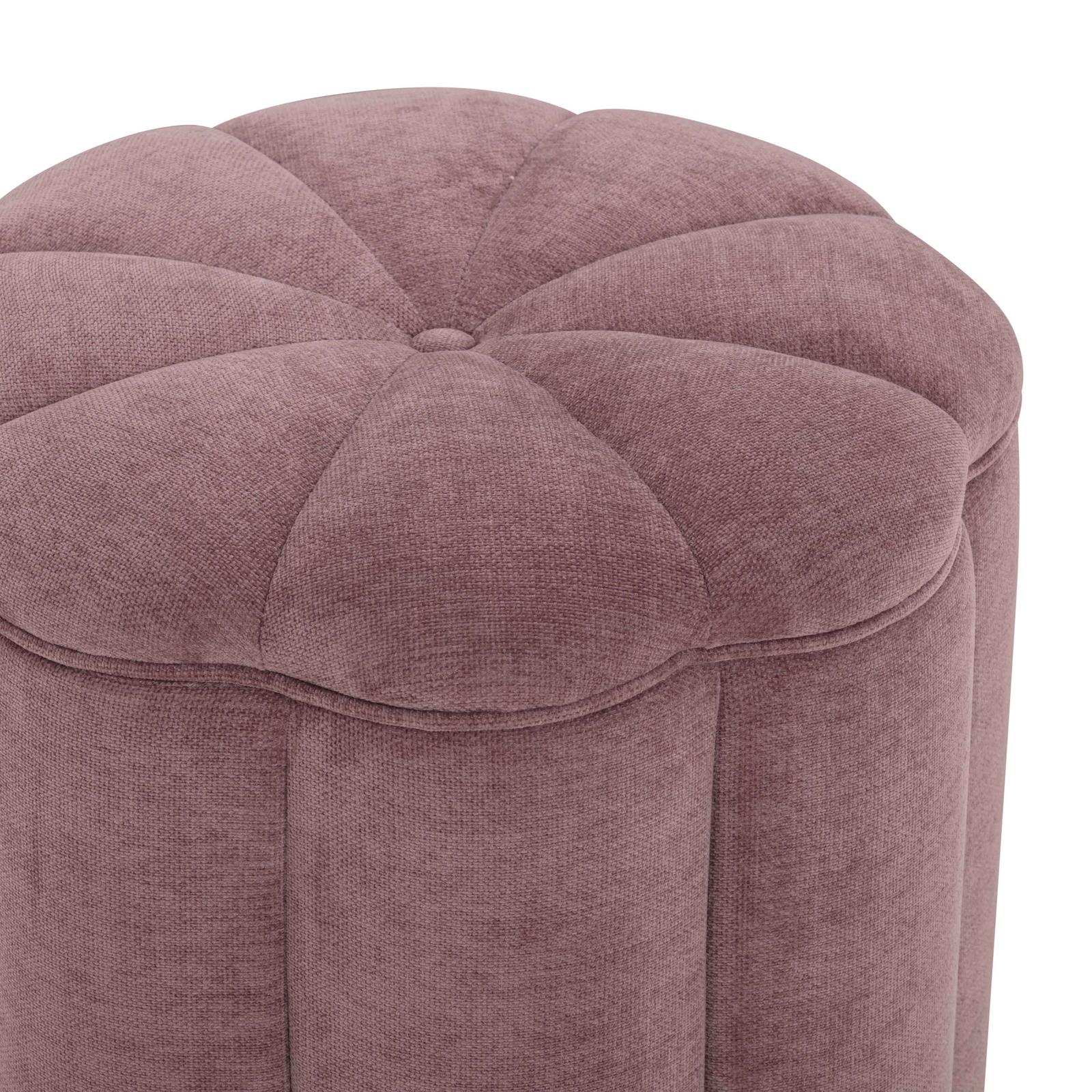 TOV Furniture Fleur Textured Performance Velvet Storage Ottoman