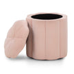 TOV Furniture Fleur Textured Performance Velvet Storage Ottoman