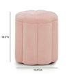 TOV Furniture Fleur Textured Performance Velvet Storage Ottoman