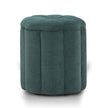 TOV Furniture Fleur Textured Performance Velvet Storage Ottoman