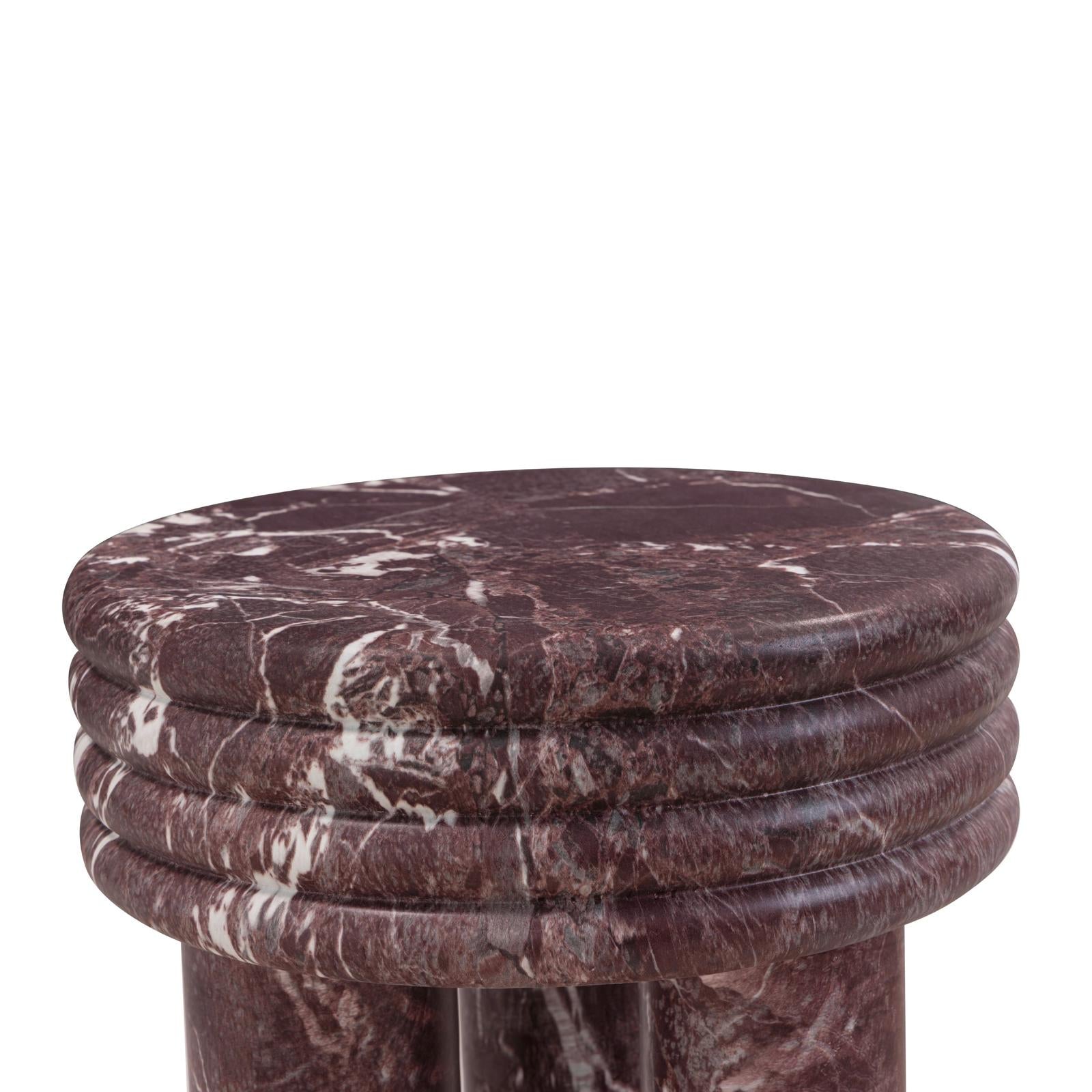 TOV Furniture Delta Concrete Indoor/Outdoor Round Side Table