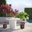 TOV Furniture Delta Concrete Indoor/Outdoor Round Side Table