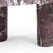 TOV Furniture Libby 2-Piece Faux Red Levanto Marble Indoor/Outdoor Nesting Coffee Table Set