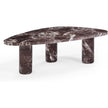 TOV Furniture Libby Faux Red Levanto Marble Indoor/Outdoor Coffee Table 