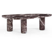 TOV Furniture Libby Faux Red Levanto Marble Indoor/Outdoor Coffee Table 