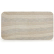 TOV Furniture Tyche Faux Travertine Indoor/Outdoor Concrete Rectangular Coffee Table
