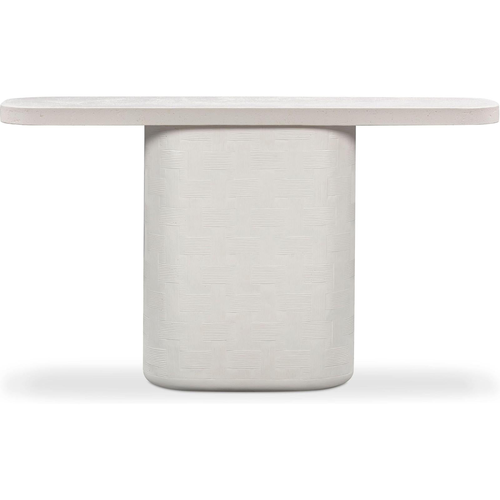 TOV Furniture Suraya Indoor/Outdoor Concrete Console Table