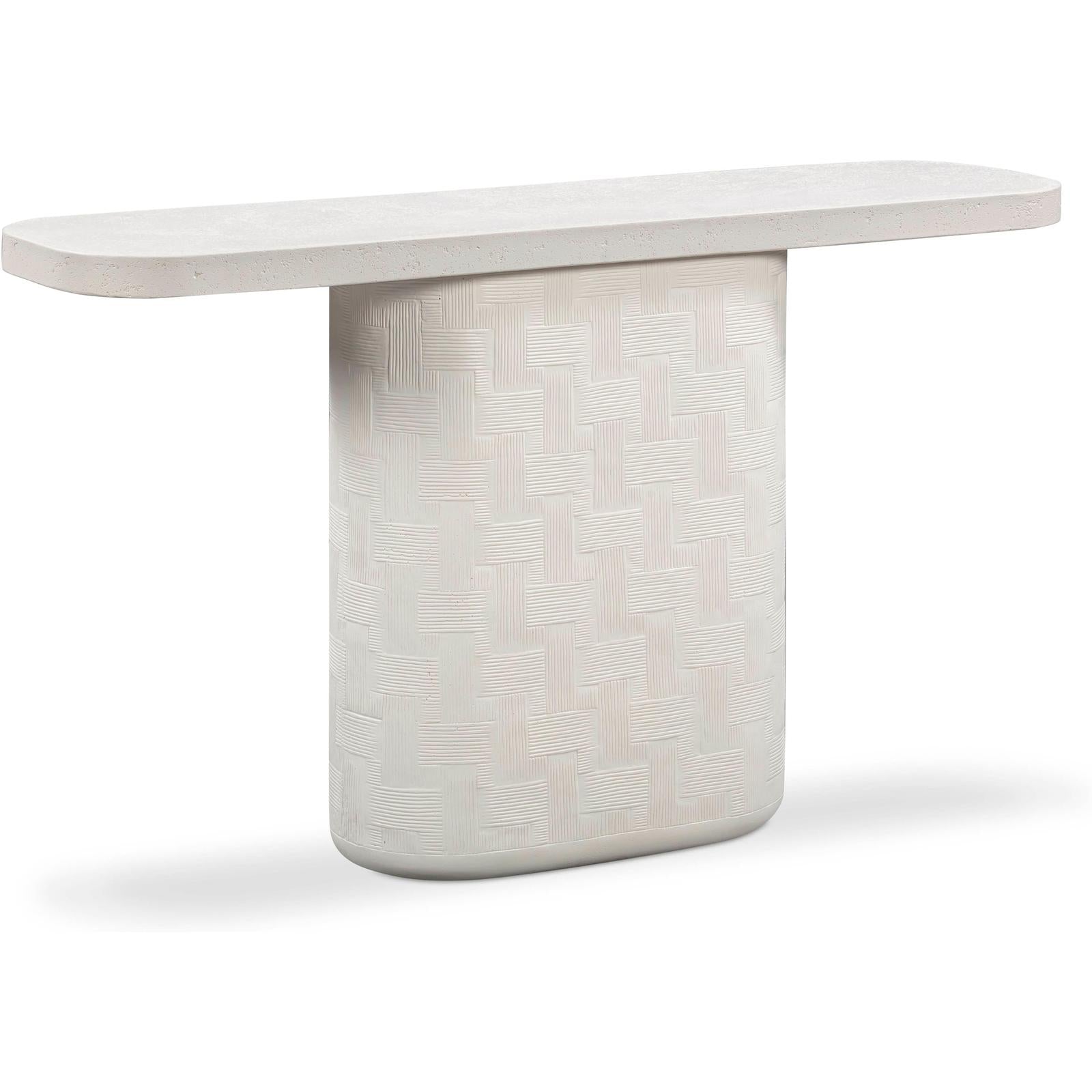 TOV Furniture Suraya Indoor/Outdoor Concrete Console Table