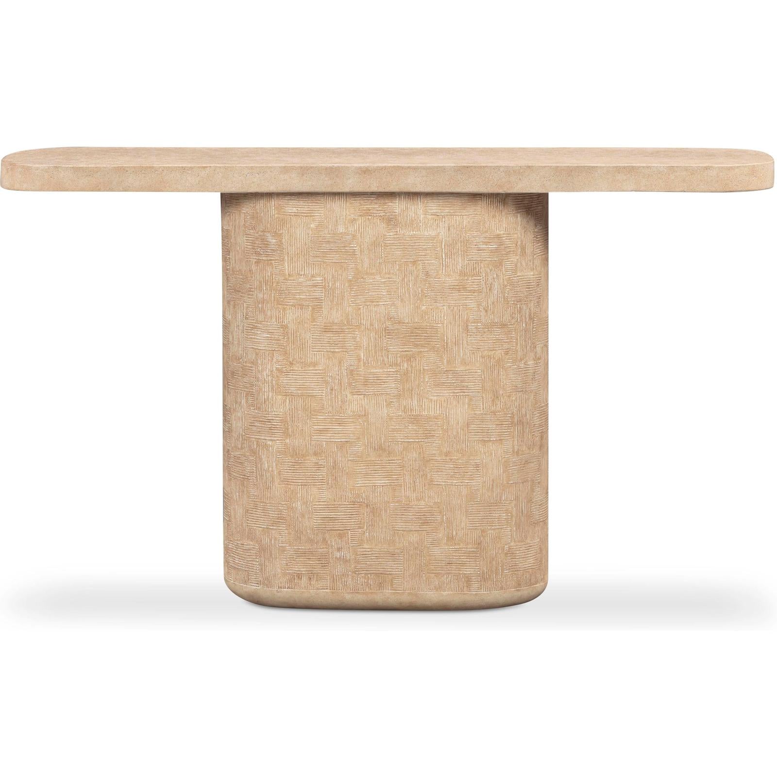 TOV Furniture Suraya Indoor/Outdoor Concrete Console Table