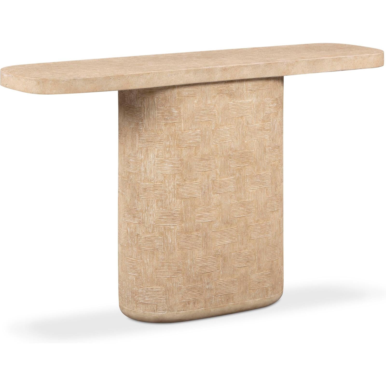 TOV Furniture Suraya Indoor/Outdoor Concrete Console Table