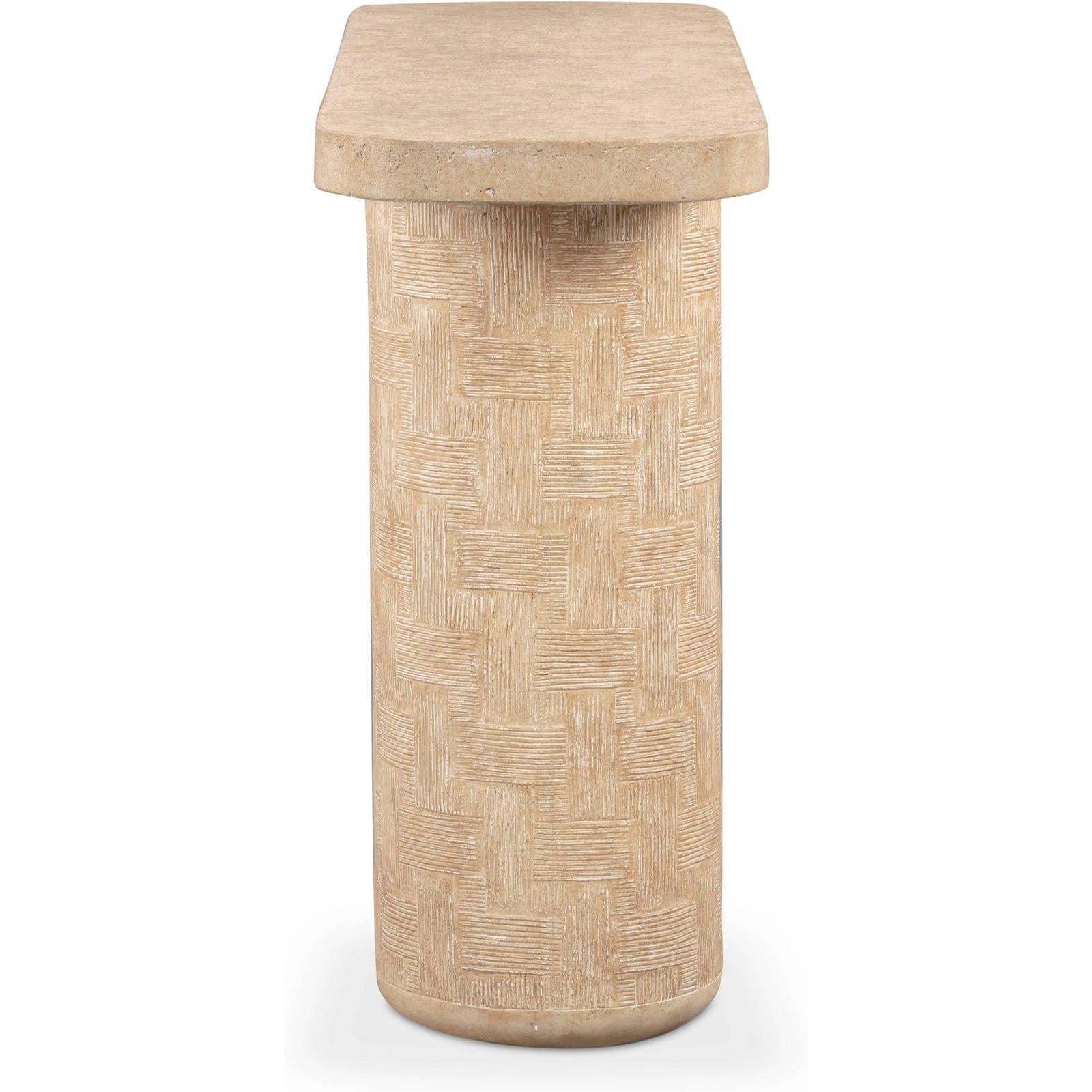 TOV Furniture Suraya Indoor/Outdoor Concrete Console Table