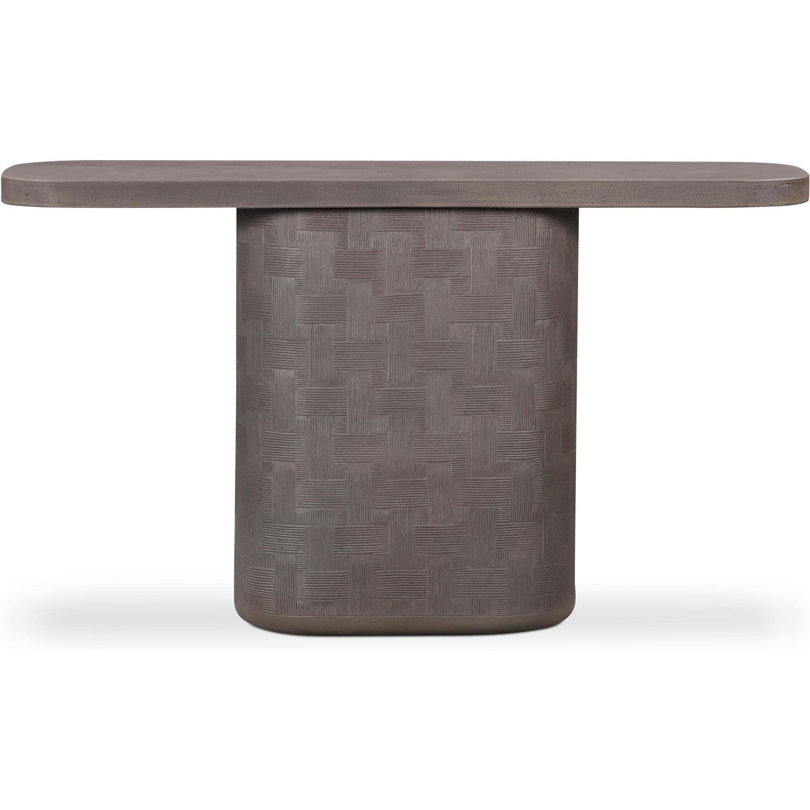TOV Furniture Suraya Indoor/Outdoor Concrete Console Table