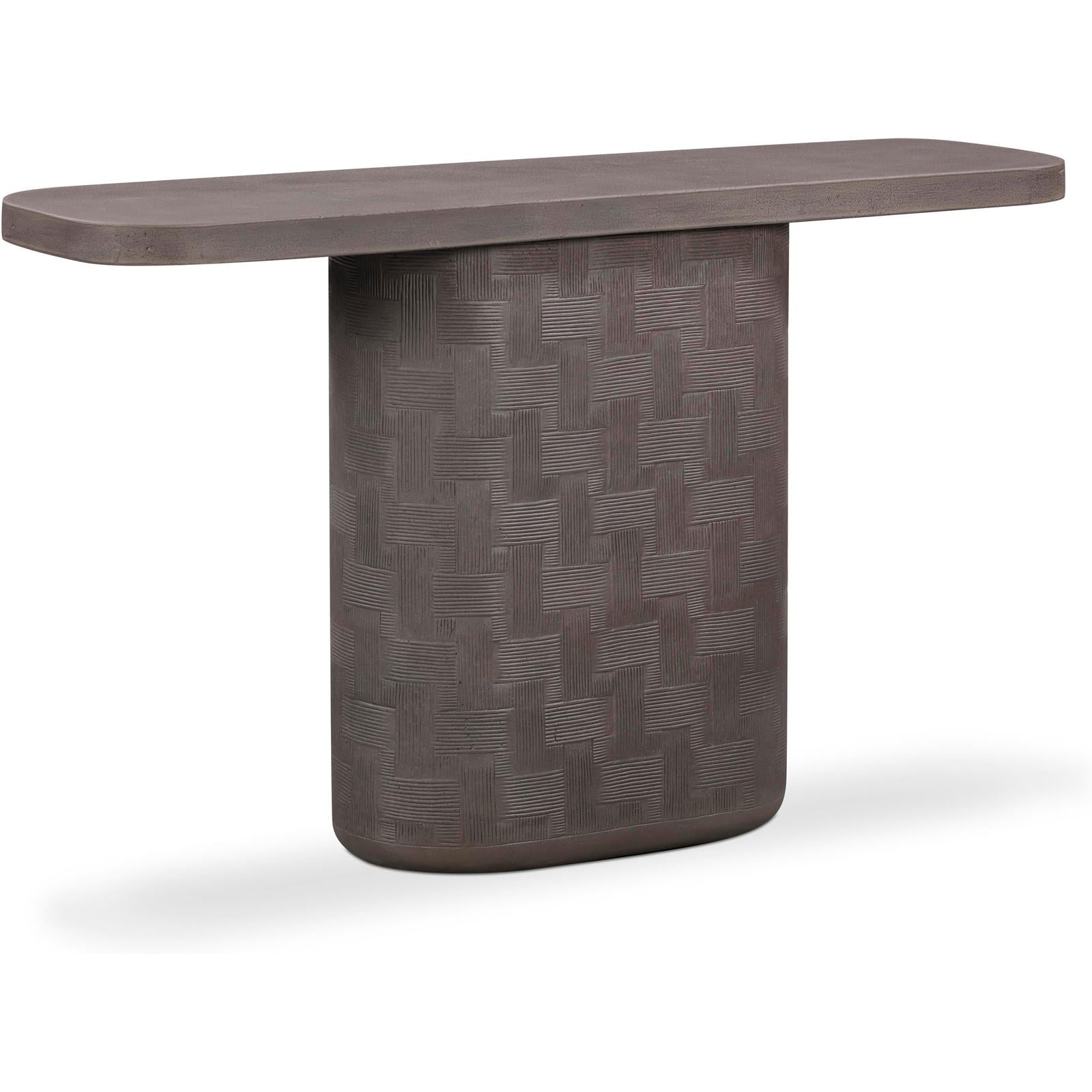 TOV Furniture Suraya Indoor/Outdoor Concrete Console Table