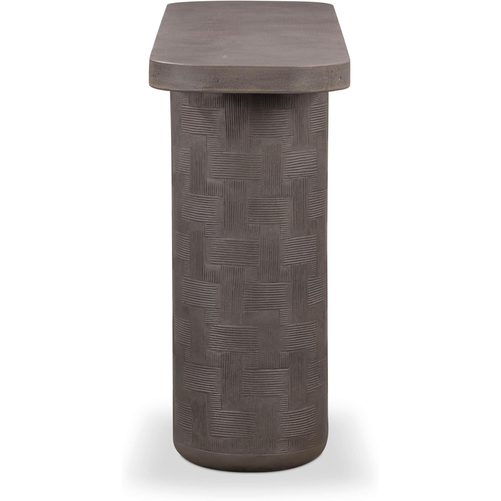TOV Furniture Suraya Indoor/Outdoor Concrete Console Table