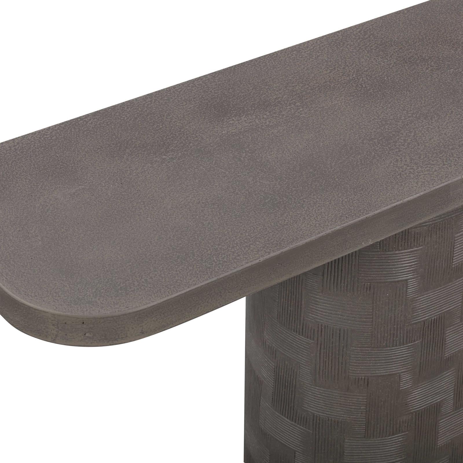TOV Furniture Suraya Indoor/Outdoor Concrete Console Table