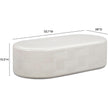 TOV Furniture Suraya Indoor/Outdoor Concrete Rounded Coffee Table