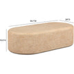 TOV Furniture Suraya Indoor/Outdoor Concrete Rounded Coffee Table