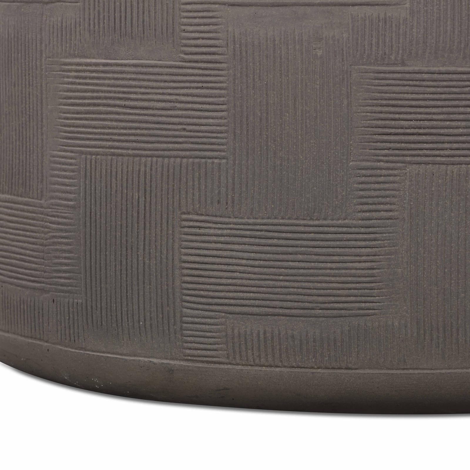 TOV Furniture Suraya Indoor/Outdoor Concrete Rounded Coffee Table