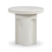 TOV Furniture Cassandra Ivory Indoor/Outdoor Concrete Side Table
