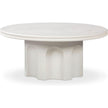 TOV Furniture Cassandra Ivory Indoor/Outdoor Concrete Round Coffee Table