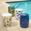 TOV Furniture Tempest Citrus Indoor/Outdoor Ceramic Table