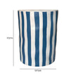 TOV Furniture Tempest Indoor/Outdoor Ceramic Table in Stripes