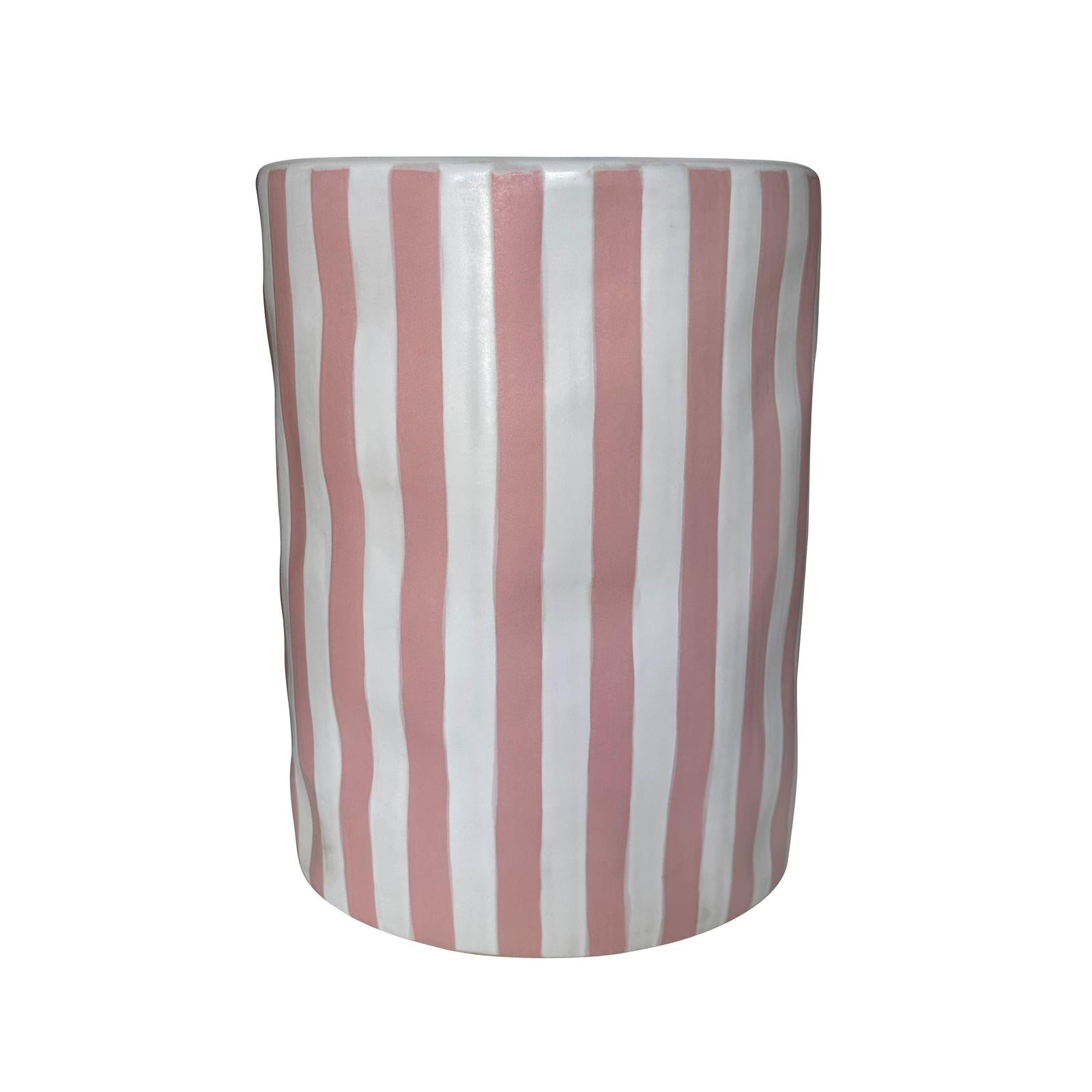 TOV Furniture Tempest Indoor/Outdoor Ceramic Table in Stripes