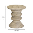 TOV Furniture Hyre Faux Travertine Indoor/Outdoor Concrete Side Table
