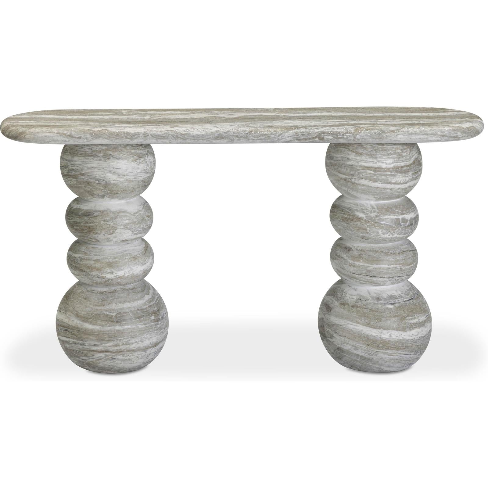 TOV Furniture Hyre Faux Stone Indoor/Outdoor Concrete Console Table