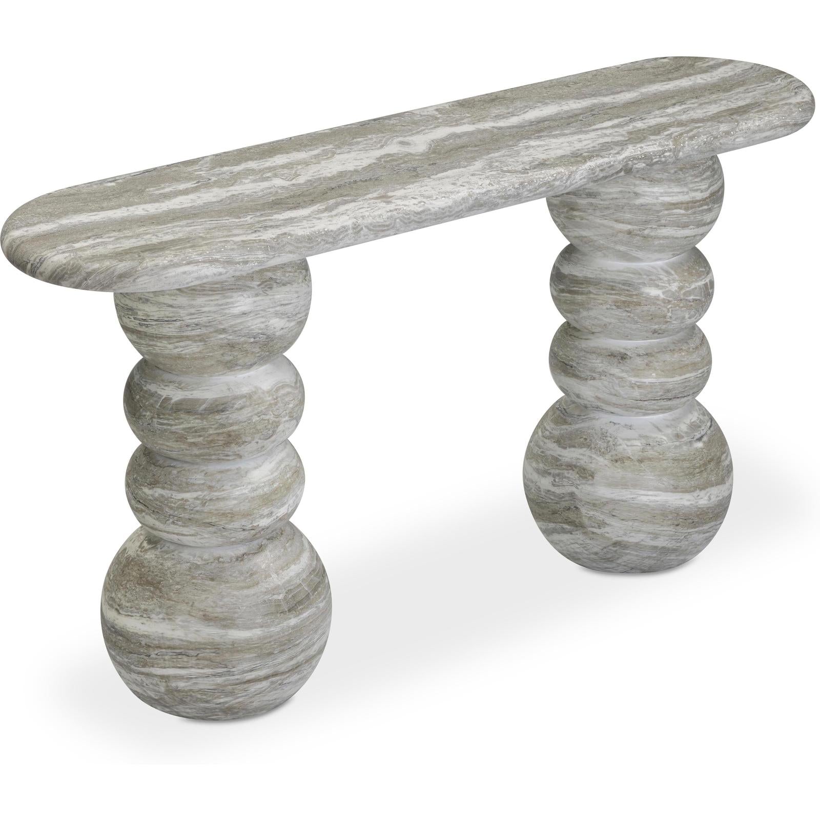 TOV Furniture Hyre Faux Stone Indoor/Outdoor Concrete Console Table