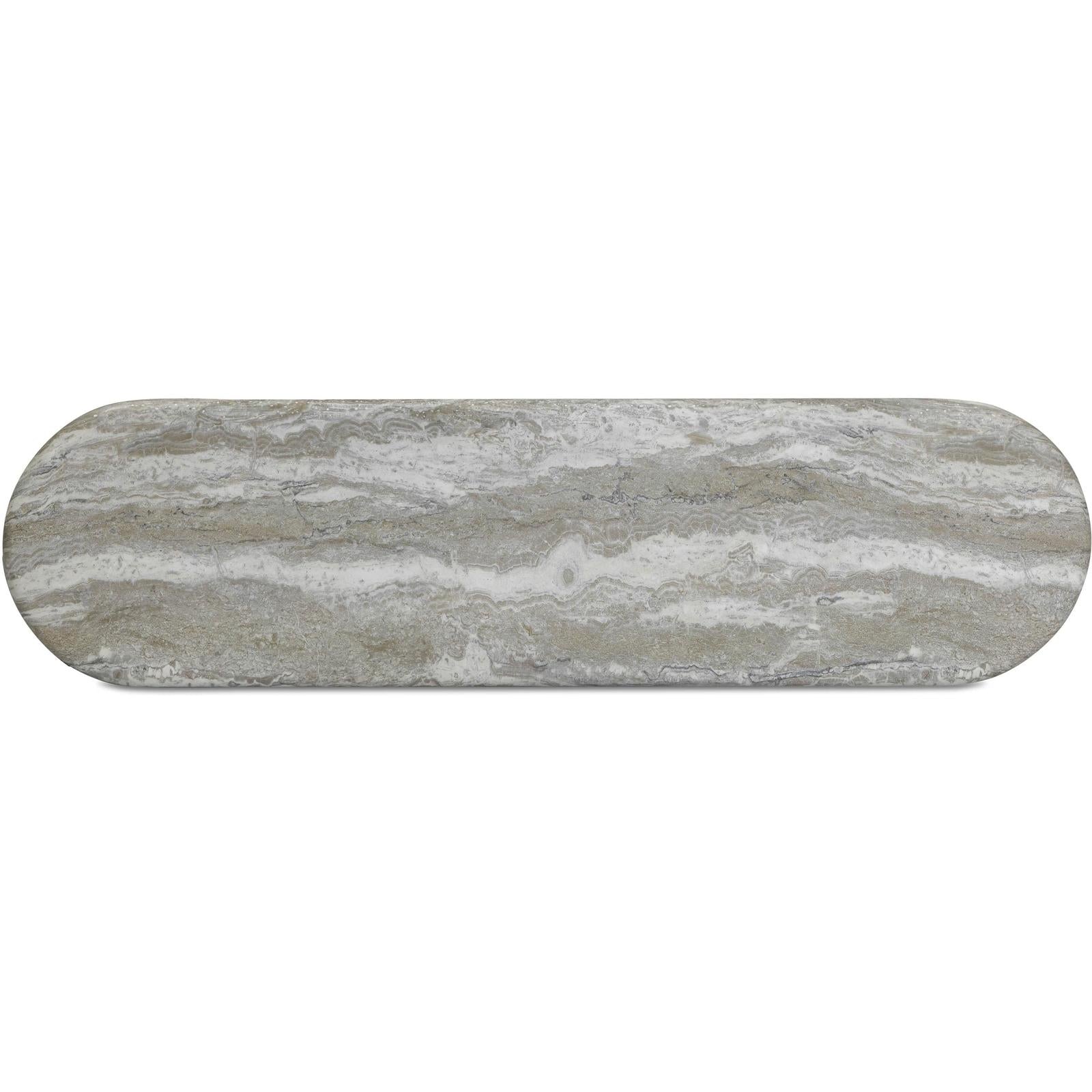 TOV Furniture Hyre Faux Stone Indoor/Outdoor Concrete Console Table