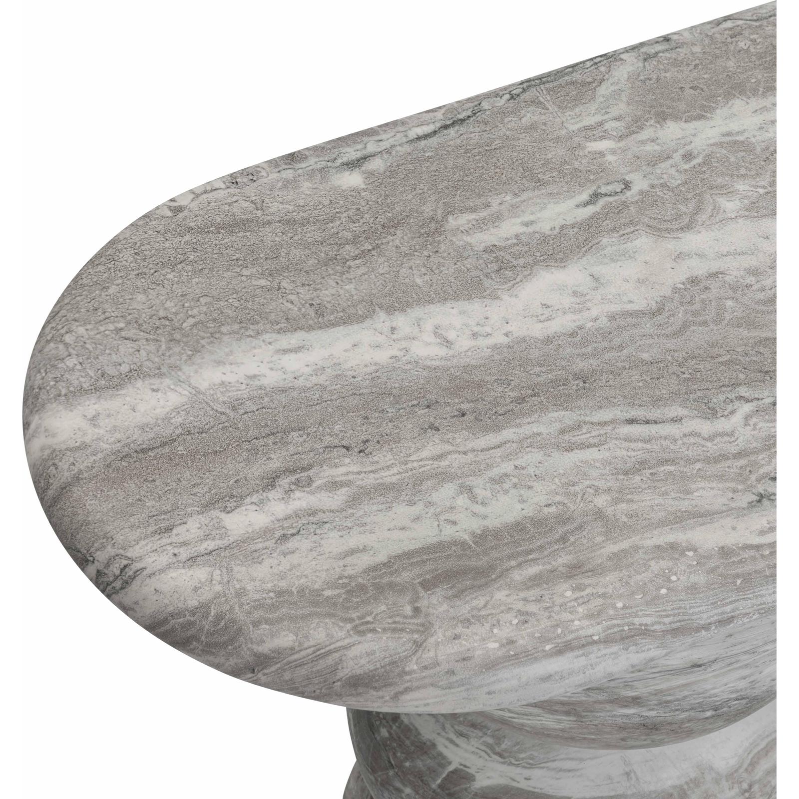 TOV Furniture Hyre Faux Stone Indoor/Outdoor Concrete Console Table