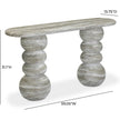 TOV Furniture Hyre Faux Stone Indoor/Outdoor Concrete Console Table