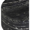 TOV Furniture Hades Black Faux Marble Indoor/Outdoor Concrete Coffee Table