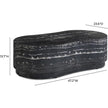 TOV Furniture Hades Black Faux Marble Indoor/Outdoor Concrete Coffee Table