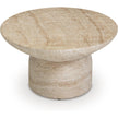 TOV Furniture Sonia Faux Travertine Indoor/Outdoor Concrete Coffee Table