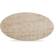 TOV Furniture Sonia Faux Travertine Indoor/Outdoor Concrete Coffee Table