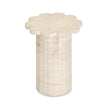 TOV Furniture Blossom Washed Faux Travertine Indoor/Outdoor Concrete Side Table