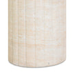 TOV Furniture Blossom Washed Faux Travertine Indoor/Outdoor Concrete Side Table