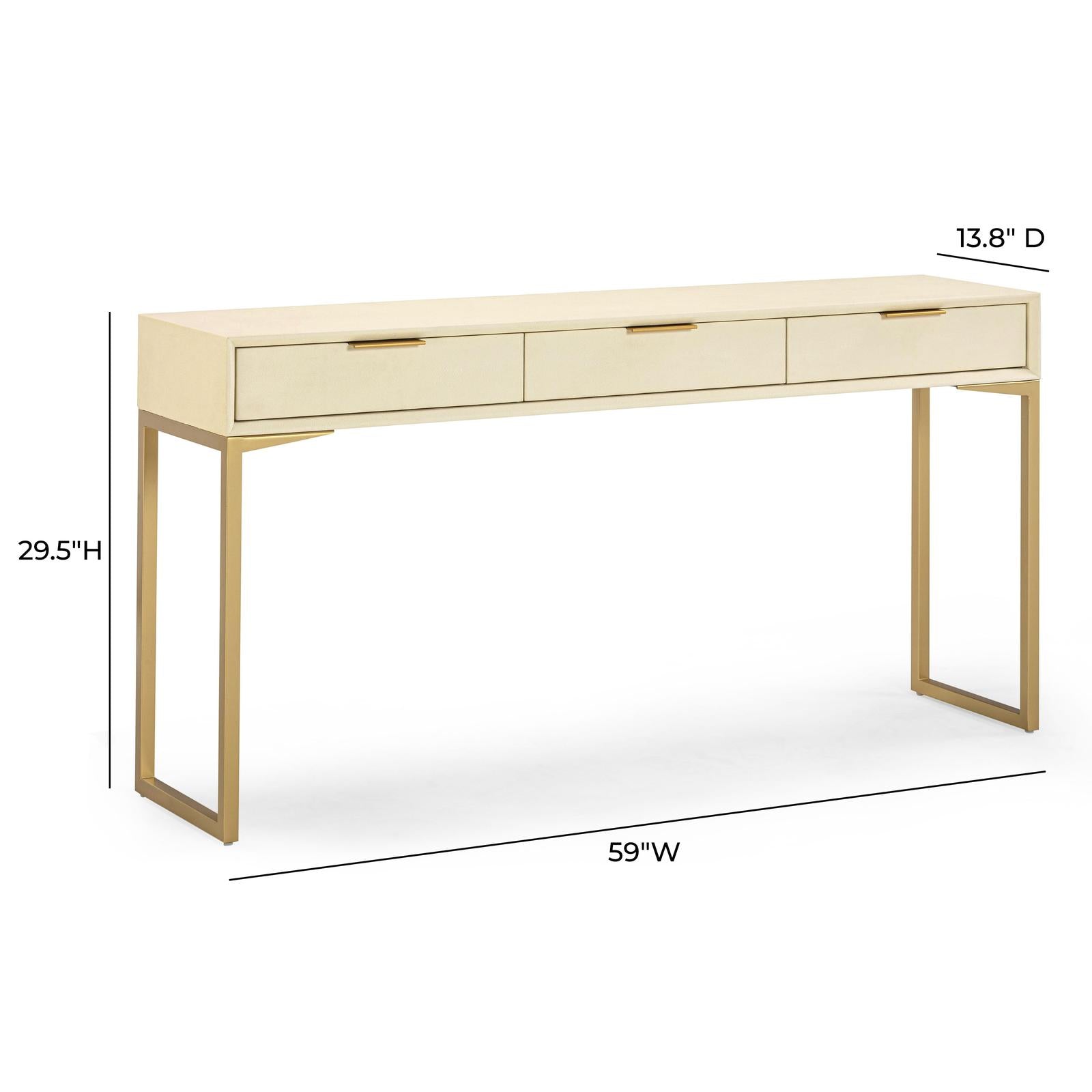 TOV Furniture Pesce Shagreen Console
