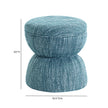 TOV Furniture Tomlin Ruched Performance Fabric Game Ottoman