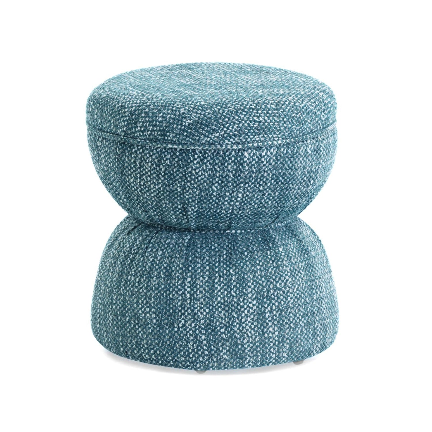TOV Furniture Tomlin Ruched Performance Fabric Game Ottoman